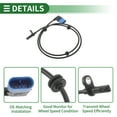 thumbnail image 4 of Unique Bargains ABS Wheel Speed Sensor ABS Sensor Anti-lock Braking System Sensor No.479005DA0A for Infiniti Qx30 2017-2019 1 Pc Rear Left Rear Right, 4 of 7