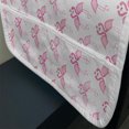 thumbnail image 3 of Hawaii Microwave Oven Cover, Tropical Summer Birds Repetitive Pattern of Love Flamingos and Hearts, Water Resistant Organizer with Pockets for Kitchen, 36" x 12", Pink and Pastel Pink, by Ambesonne, 3 of 4