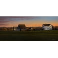 thumbnail image 2 of Goebel, Wilhelm 24x13 Black Ornate Wood Framed with Double Matting Museum Art Print Titled - Sunset On A Family Farm, 2 of 4