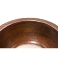 thumbnail image 2 of Premier Copper Products BR14DB2 14 in. Round Hammered Copper Bar Sink with 2 in. Drain Size - Oil Rubbed Bronze, 2 of 3