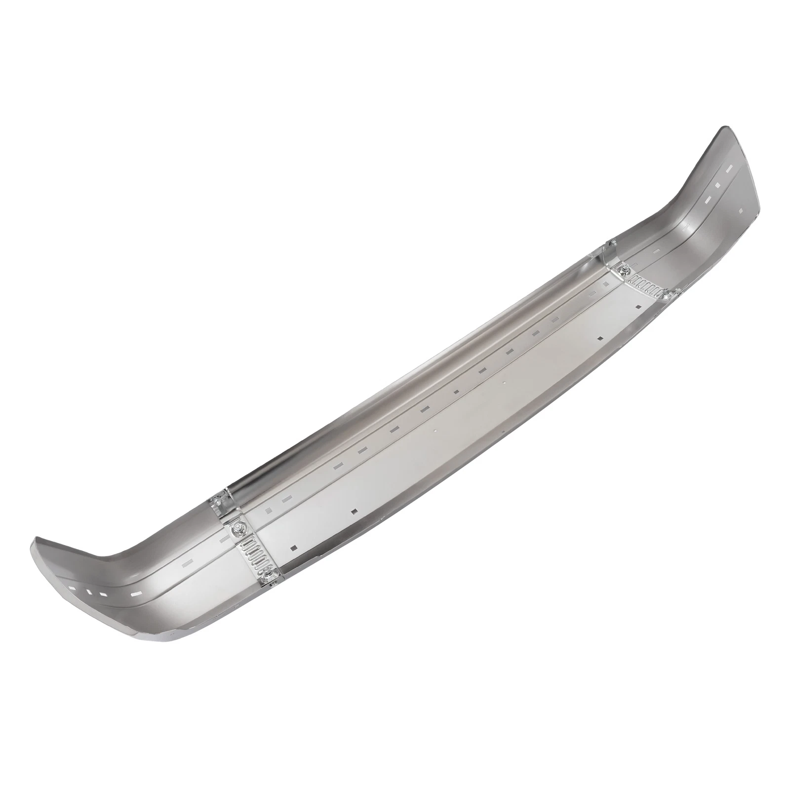Kojem  Front Bumper for 1987-1991 Ford F-150 F-250 F-350 Steel With Molding Hole Chrome