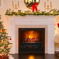 thumbnail image 4 of Gymax 26'' Infrared Quartz Electric Fireplace Heater W/ Lemonwood Logs Thermostat, 4 of 9