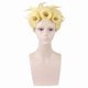 thumbnail image 1 of Peluca para cosplay, pelo sintético, estilo anime Giorno Giovanna, 50 cm, 1 of 4