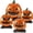 Jack-o'-Lantern, variant on Halloween Standing Pumpkin Foil Balloons Set - 4 Pack Self-Standing Jack-o'-Lantern Balloons, Air-Fill Halloween Decorations for Party, Yard & Haunted House