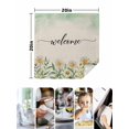 thumbnail image 4 of Flower Floral Cloth Napkins Set of 4 Reusable Dinner Napkins, White Daisies Wildflower Vintage Plant Cocktail Napkin Washable Table Napkins for Wedding/Holiday Party/Baby Shower 20"x20", 4 of 7