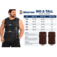thumbnail image 3 of Men’s BIG and TALL 2 Pack Active Gym Sleeveless Shirts Crew Neck Muscle Tank Top, 3 of 4