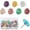 Multi Colors, variant on Theme Push Pins，Gixusil 35 Pcs Thumb Tacks Decorative Flower Cork Board Tacks for Bulletin Board, Photos Wall Maps and Other Offices Schools Supplies and Accessories, Resin