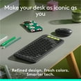 thumbnail image 5 of Logitech POP ICON KEYS Wireless Bluetooth Keyboard, Comfortable Typing, Programmable Keys, Easy-Switch Between up to 3 Devices (Graphite & Green) - Wireless Connectivity - Bluetooth - 32.81 ft, 5 of 14