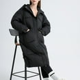 thumbnail image 4 of Zpanxa Women's Winter Parka Long Hooded Coat with Faux Fur Trim Slim Fit Insulated Windproof Warm Jacket for Cold Weather Black XL, 4 of 7