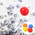 thumbnail image 4 of EeaseCA 100pcs 3cm Lottery Balls Colorful Balls Table Tennis Ball Party Game Ball Prop (Mixed Color), 4 of 7