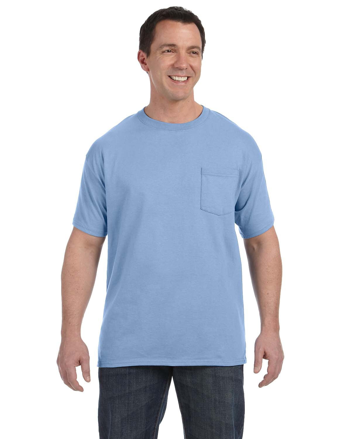 Hanes - Hanes Men's 6.1 oz. Tagless Pocket T-Shirt - H5590 - Walmart ...