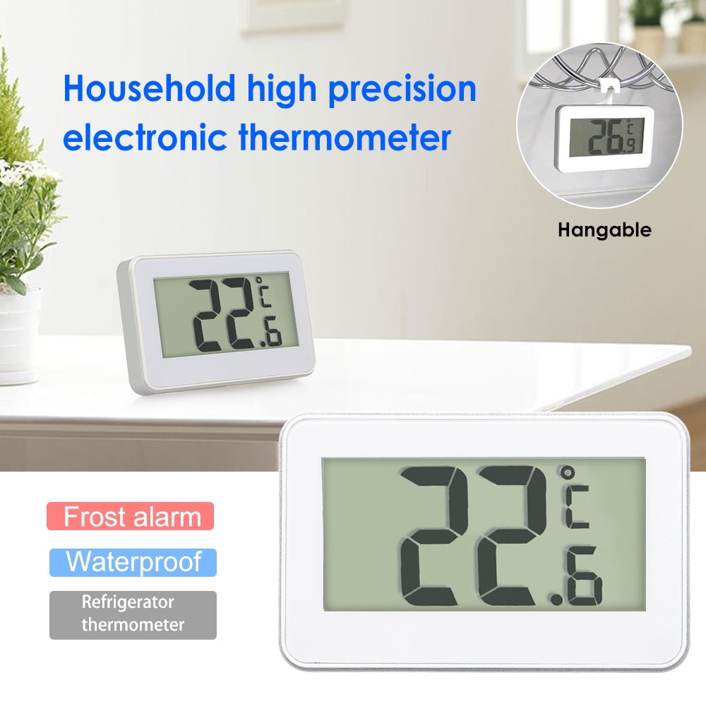 Tomshoo Digital LCD Refrigerator Fridge Freezer with Adjustable Stand Magnet Frost Alert Home Use