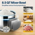 thumbnail image 5 of SPECSTAR 6 in 1 Multifunctional Stand Mixer with 8.5 Quart Stainless Steel Bowl, 660W 10 Speed Tilt-Head Meat Grinder, Juice Blender, Vegetable Slicer, Pasta and Cookie Maker, Black, 5 of 7
