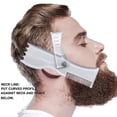 thumbnail image 4 of tooloflife Men's Beard Comb 360° Rotatable Styling Beard Shaping Comb Tool Portable for All Face Plastic Transparent, 4 of 7