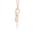 thumbnail image 2 of Angara Natural Diamond Heart Pendant Necklace in 14K Rose Gold for Women (Size-2.8mm) – April Birthstone Jewelry | Diamond Heart Necklace, 2 of 8