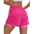 thumbnail image 3 of Pinspark 2 in 1 Athletic Shorts for Women, High Waisted Running Shorts with Zipper Pockets, 3 of 6