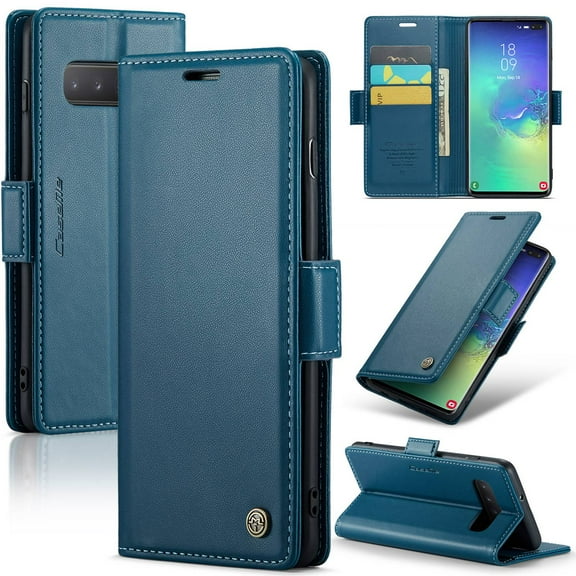 ETFAST Leather Phone Case Wallet With Card Holder Zipper For Samsung Galaxy S10 Plus S10 High Quality Leather Phone Case