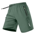 thumbnail image 5 of Thousandth Men's Casual Athletic Shorts Summer Plus Size Biker Shorts Quick Dry Elastic Waist Drawstring Plain Running Shorts Workout Shorts, 5 of 9