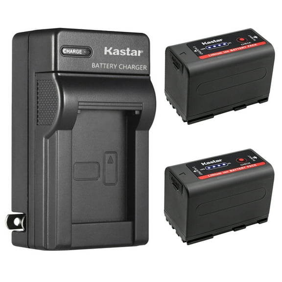 Kastar 2-Pack BP-950G Pro Battery and AC Wall Charger Replacement for Canon UC-X2 UC-X2Hi UC-X30 UC-X30Hi UC-X40 UC-X40Hi UC-X45 UC-X50 UC-X55 V40 V40Hi V50Hi V60Hi V65Hi V72 V75Hi Camera