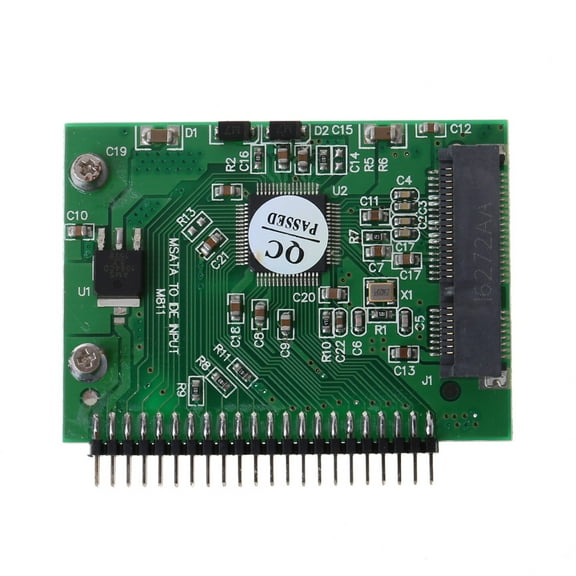 Laptop MSATA to IDE Adapter, 2.5 Inch Serial MSATA HDD Hard Disk Drive or SSD to 44 Pin Male PATA Port Converter