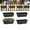 Black+white Brackets, variant on 4 Pack 17 Inch Deck Railing Planter Boxes Window Boxes Planters Adjustable Balcony Planters Railing Hanging, Rectangular Fence Deck Rail Planter for Outdoor Plants Flower Pots Herb