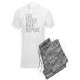 thumbnail image 1 of CafePress - Eat Sleep Bike Repeat Pajamas - Men's Light Pajamas, 1 of 1