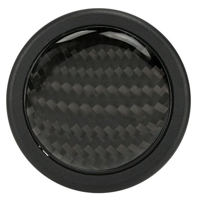 Car Steering Wheel Horn Button, Perfect Match Colorfast Carbon Fiber Heatproof Car Modified Parts For 6 Steering Wheels