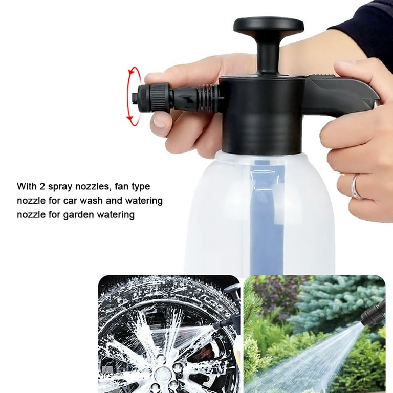 Meterk 2L Foam Sprayer Car Washing Tool Foaming Pump Blaster Household  Watering Sprayer for Car Washing Plants Watering 