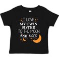 thumbnail image 3 of Inktastic I Love My Twin Sister to the Moon and Back Boys or Girls Toddler T-Shirt, 3 of 5
