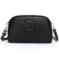 thumbnail image 3 of Bolsa de mano de cuero de vaca Bolsa de cámara de hombro de color sólido Bolsa de mujer con cremallera Hugtrwg Para Estrenar, 3 of 9