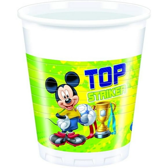 Disney Plastic Football Mickey Mouse Party Cup (Pack of 8)