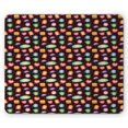 thumbnail image 1 of Alien Mouse Pad, Abstract Beings with Facial Expressions Crying Laughing Happy Colorful Stars, Rectangle Non-Slip Rubber Mousepad, Multicolor, by Ambesonne, 1 of 2