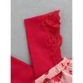 thumbnail image 6 of Seyurigaoka Valentine's Day Baby Girls Sleeveless Romper + Bow Headband, Heart Shape Lace Clothing, 6 of 9