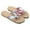 Multicolor, variant on Odeerbi 2025 Girls Slippers Women's Slippers Ladies Flip Flops Flat Beach Shoes Flat Flip Flops