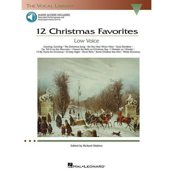 Vocal Library: 12 Christmas Favorites - Low Voice: The Vocal Library Low Voice (Other)