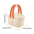 thumbnail image 3 of Bathroom Organizers and Storage, Storage Basket - Loetky Bath Basket Wash Basket Portable Bathroom Basket Large Capacity Bath Bucket Hanging Basket, 1X Basket, 3 of 5