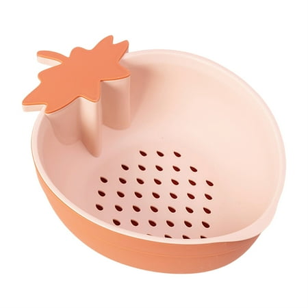 

SSBSM Drain Basket Multifunctional High Capacity Kitchen Tools Double Layer Vegetable Cleaning Colander for Home