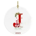 thumbnail image 2 of Fiudx Ofertas relámpago del día Colgante de decoración de árbol de Navidad personalizado con 26 letras, decoración de árbol de Navidad, regalo de Navidad, 2 of 3