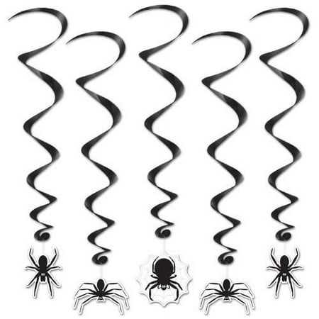 Beistle 5-Pack Spider Whirls, 34-Inch