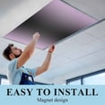 thumbnail image 6 of Purple Black Ombre Fluorescent Light Covers, Modern Gradient Abstract Art Magnetic Light Covers for Ceiling Lights, Fluorescent Ceiling Shade Filters for Classroom Bedroom Office 4x2Ft x 1PCS, 6 of 8