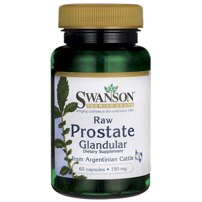 Swanson Raw Prostate Glandular 150 mg 60 Capsules.
