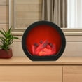 thumbnail image 5 of COMPUKAS 1Pc USB Battery LED Fireplace Lamp Black Decorative Light Ideal for Holiday and Birthday, 5 of 5