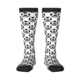 thumbnail image 1 of Xecao Happy Soccer Pattern Adult Stockings with Color-Block Design and 3D Print, Breathable Comfortable Hosiery for Daily Wear and Sports, 1 of 6