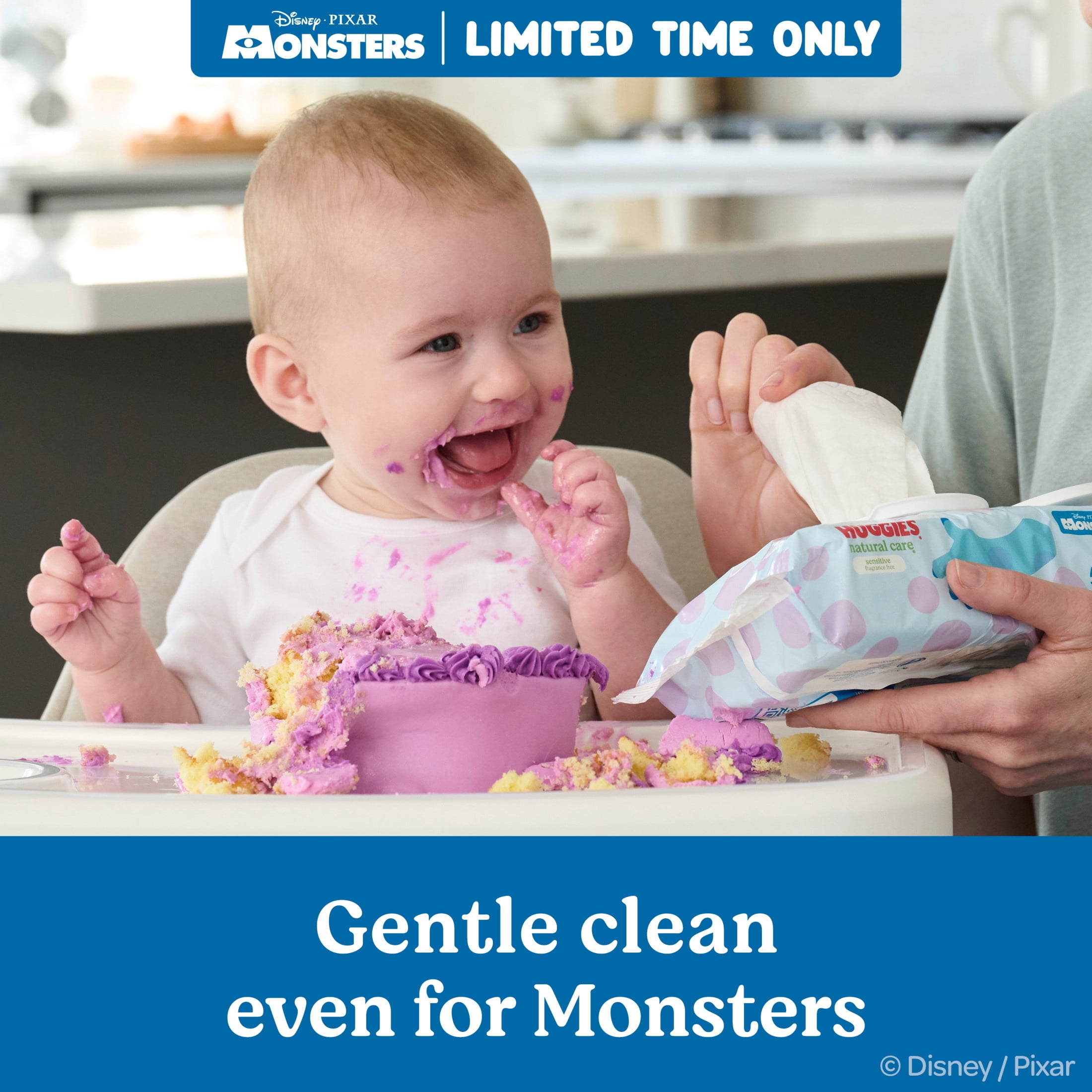 Huggies Natural Care Sensitive Little Monsters Edition Baby Wipes, 10 Pack, 560 Count