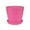 Pink, variant on (Clearance) pdqouc Mini Plastic Flower Seedling Nursery Pot with Pallet, Round Plant Pot, Indoor Outdoor Flower Plant Container, Decor for Room, Garden, Office and Balcony