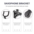 thumbnail image 4 of EeaseCA Foldable Portable Saxophone Stand Bracket Premium Durable Saxophone Stand, 4 of 7