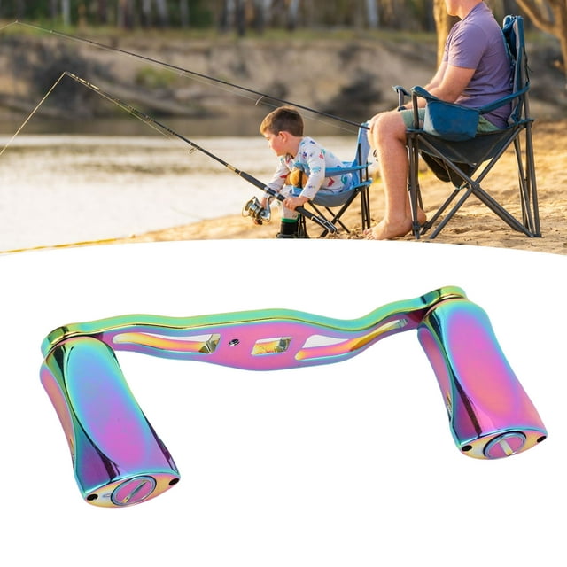 Poignée de Moulinet de Pêche, Poignée Double Bras Ergonomique Accrocheuse pour Réparation