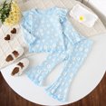 thumbnail image 2 of HCNTES Baby Girl Clothes Winter Girls 2 Piece Outfits Girls 12 24 Months 2T 3T 4T Long Sleeve Sweatshirt Pants Fall Clothing Set Girls Clothes, 2 of 8