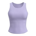 thumbnail image 3 of Tops de Yoga para Mujeres Manga Corta Cuello Redondo Deportes Elásticos, Top Ajustado para Primavera Verano Y Otoño, 3 of 5