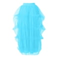 thumbnail image 5 of QHFBli Women Maxi Tulle Skirts Floor Length Layered A Line Elastic High Waist Split Long Tutu Puffy Mesh Tiered Skirt, 5 of 5